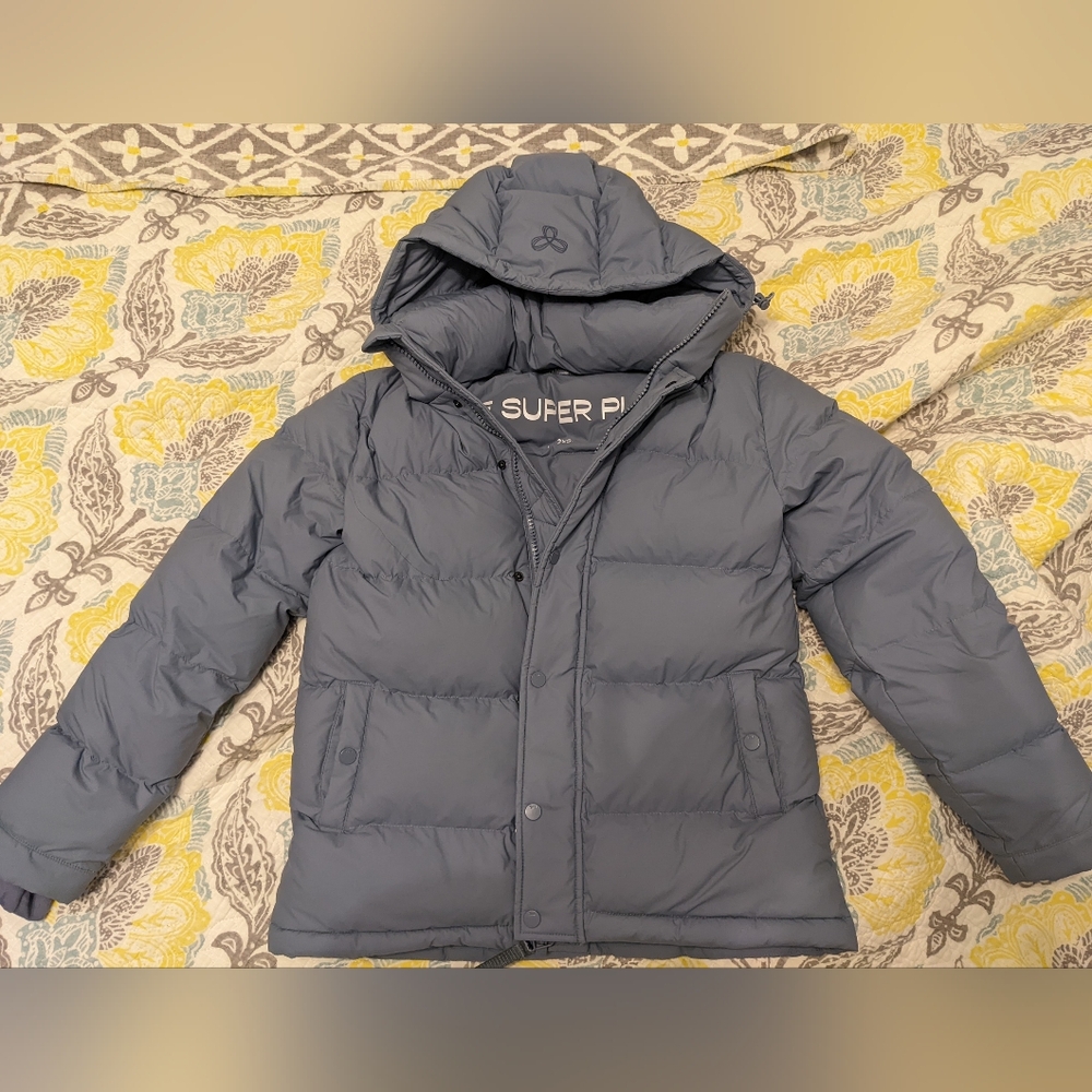 Aritzia TNA super puff xxs granite blue